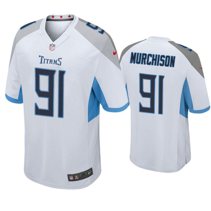 Men Tennessee Titans #91 Larrell Murchison Nike White Player Game NFL Jersey->tennessee titans->NFL Jersey